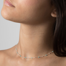 Turquoise Necklace Sterling Silver 