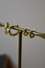 Braided Hoops 10 mm - Gold Vermeil