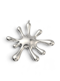 Splash Charm/ Pendant – Silver Stainless Steel
