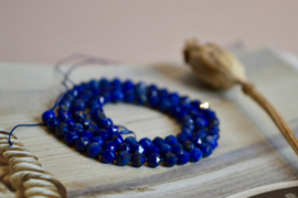 Lapis Lazuli Facet 4 mm Kralen