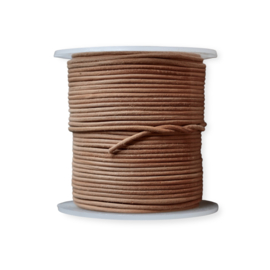Rond Leer 1.5 mm Naturel Lichtbruin (per mtr)