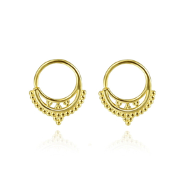 Gold Vermeil Boho Dots Earrings