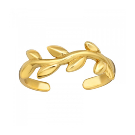 Vine Toe Ring Gold Vermeil
