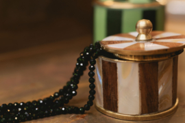 Groene Goudsteen 3 mm Facet Kralen