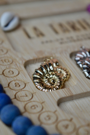 Ammoniet Schelp Bedel Gold Plated