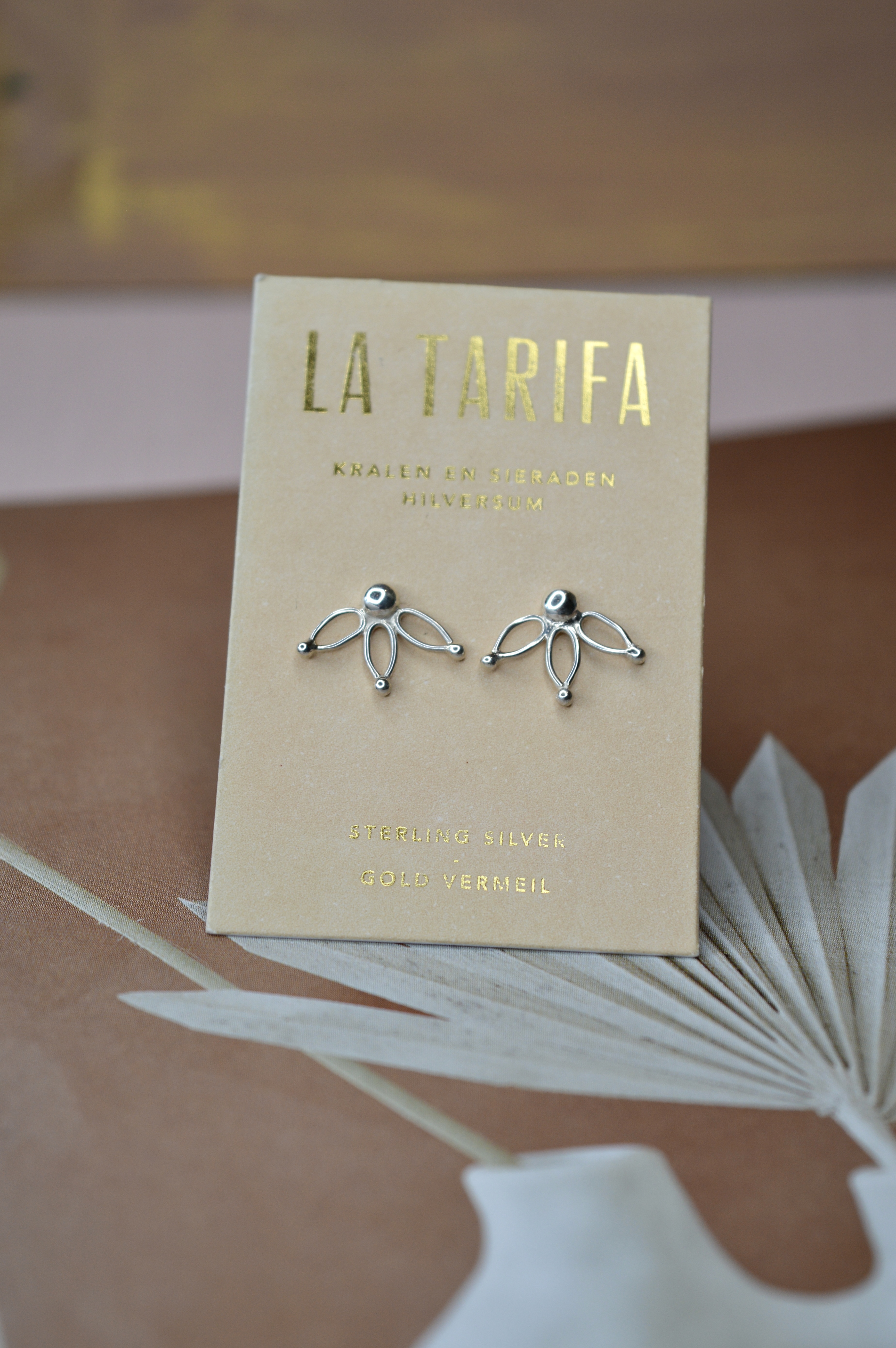 Lotus Ear Studs Sterling SIlver