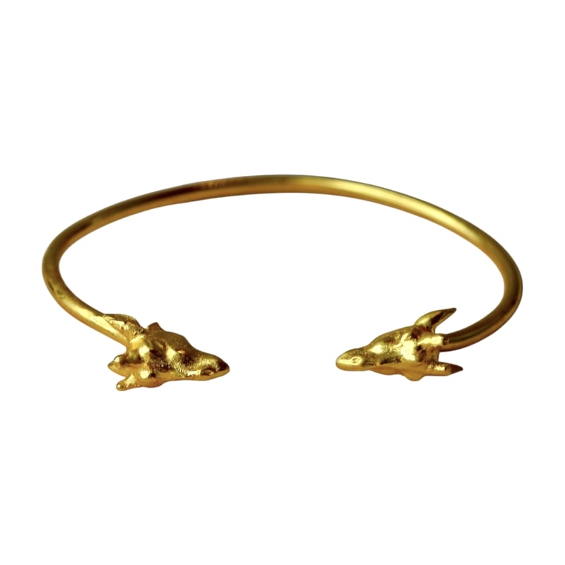 Giraffe Bangle / Brass Armband