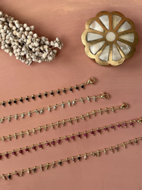 Labradorite Beads Gold Plated Bracelet / Armband