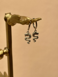 Dragon Hoops Sterling Silver