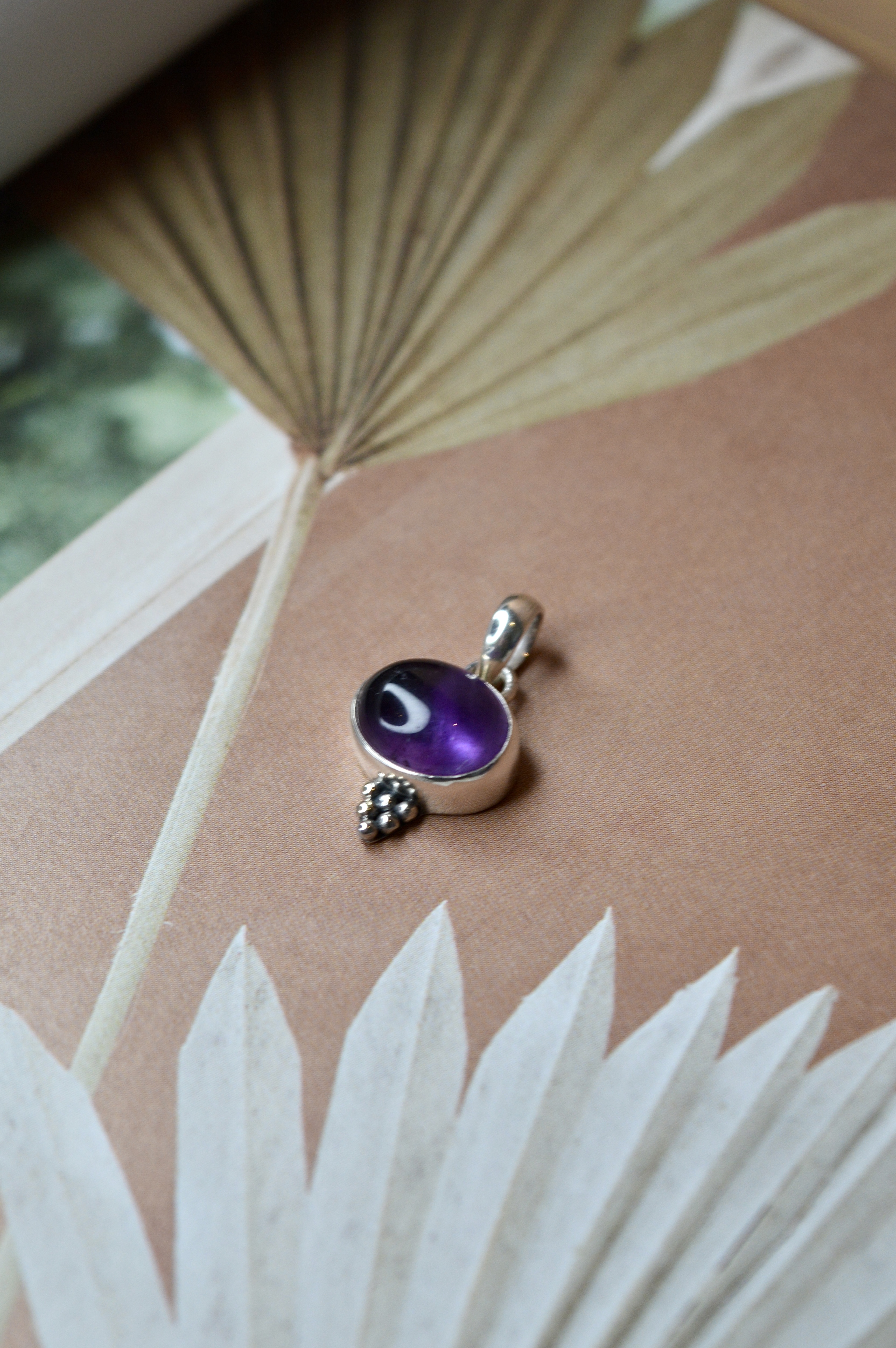 Amethyst Jawan Pendant Sterling Silver