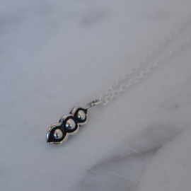 Sterling Silver Bean Necklace