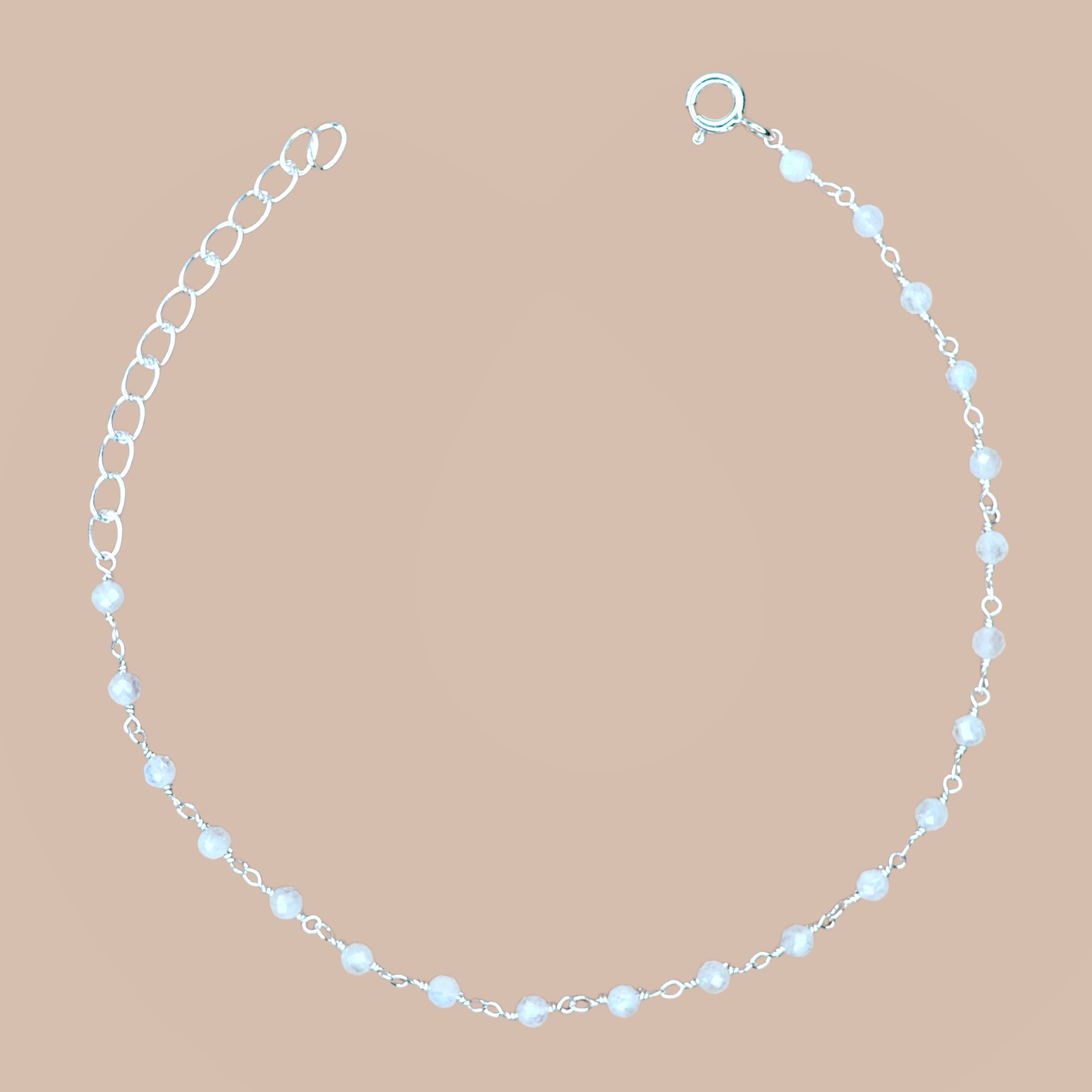 Moonstone Harmonic Bracelet  Sterling Silver