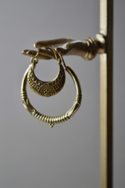 Chunky Boho Hoops Brass