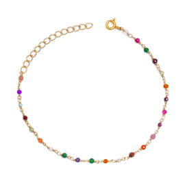 Multi Stone Harmonic Bracelet Gold Vermeil