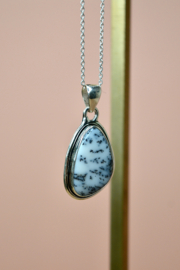 Dendriet Opaal Hanger - Sterling Zilver