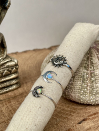 Sun & Moon Ring Sterling Silver