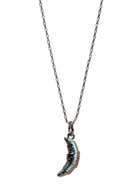 Croissant Necklace – Silver Plated