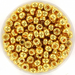 Miyuki Rocailles 4 mm 24KT Gold Plated 6-191L