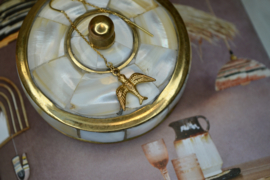 Brass Swallow Earchains