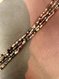Tourmaline 3mm Facet Beads