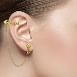 Horseshoe Ear Stud/ Cuff Gold Vermeil