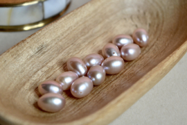 Zoetwater Parel Kralen 8 x 11 mm - Roze (per streng)