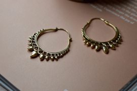 Maya Gypsy Hoops Brass