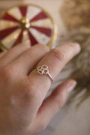 Lucky Clover Ring Sterling Silver