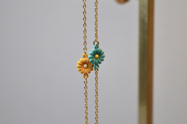 Yellow Daisy  Bracelet Gold Vermeil
