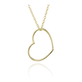 Heart Necklace Gold Vermeil