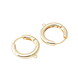 Oorbel met Oog 20 mm Gold Plated (1x)