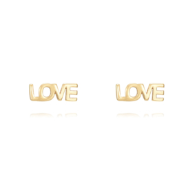 Love Studs Gold Vermeil Oorstekers