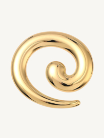 Swirl Charm/ Pendant – Gold Stainless Steel