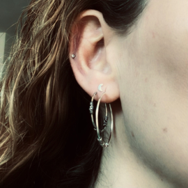 Bali Hoops 24 mm Sterling Silver