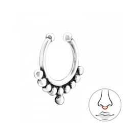 Bali Nose Clip Sterling Silver