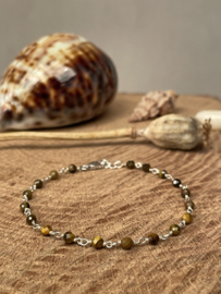 Tiger Eye Sterling Silver Bracelet / Armband