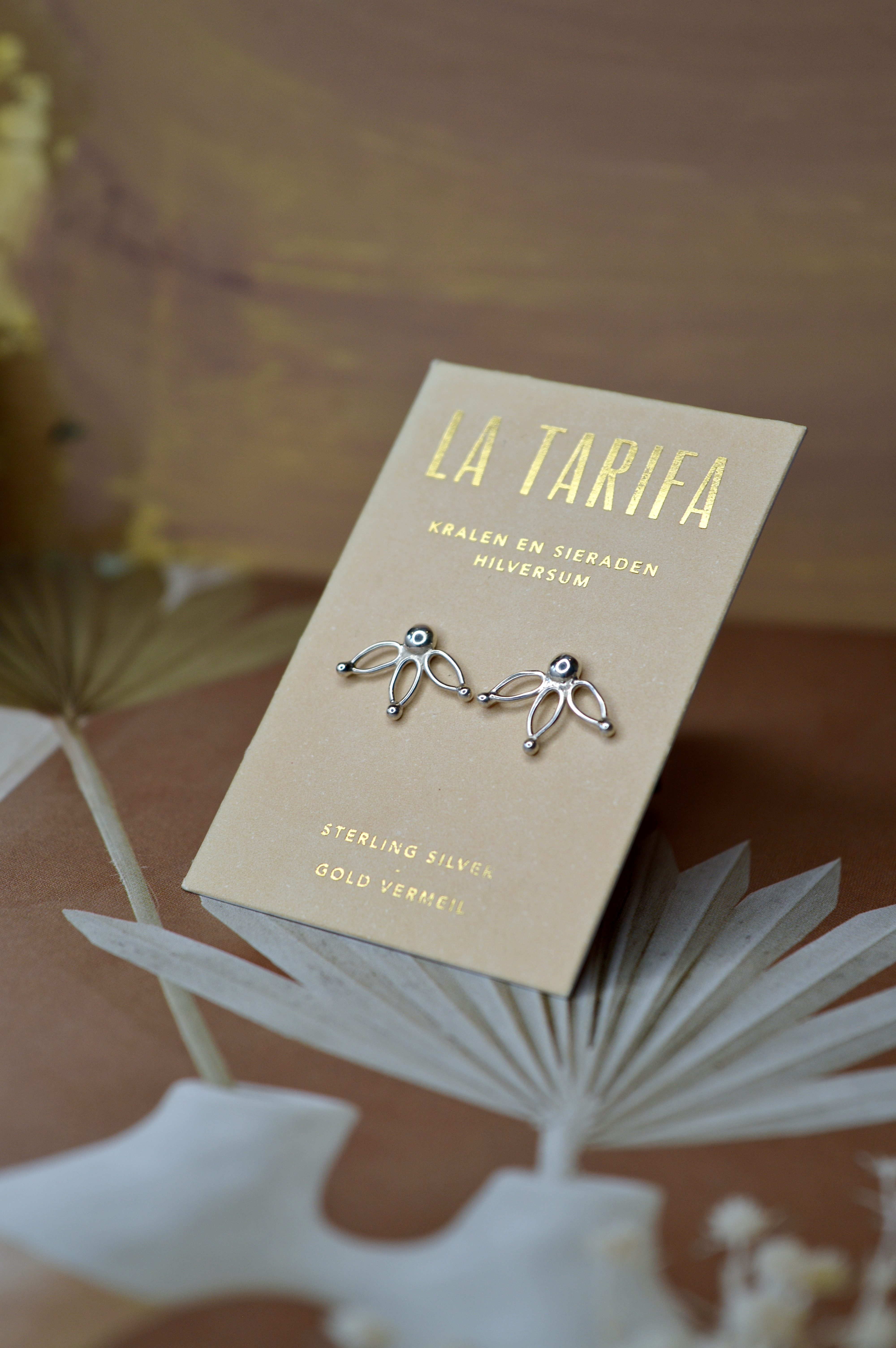 Lotus Ear Studs Sterling SIlver