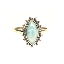 Sunny Marquise Larimar Ring Sterling Silver