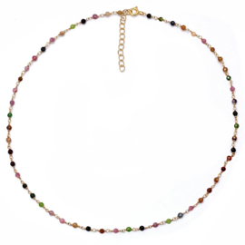 Tourmaline Harmonic Necklace Gold Vermeil