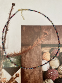 Multi Stone Necklace Gold Vermeil