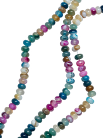 Agaat Mix 8 x 5 mm Rondel Kralen