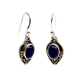 Lapis Boho Earrings Sterling Silver Oorbellen