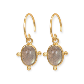 Armelle Labradorite Gold Vermeil Earrings / Muja Juma