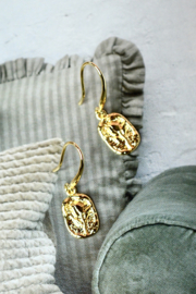 Vintage Tulp Oorbellen - Gold Plated