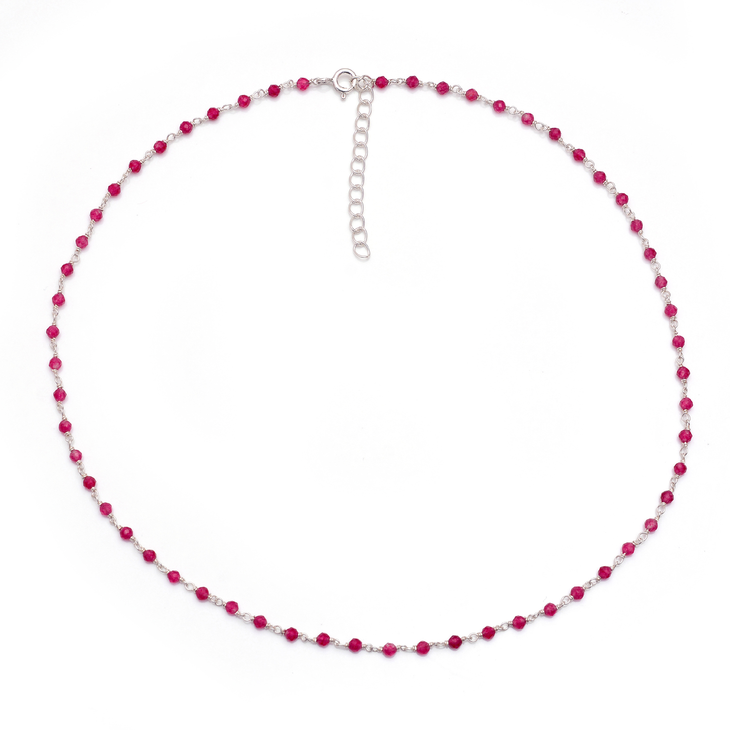 Ruby Harmonic Necklace Sterling Silver