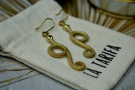 Snake Earrings Brass