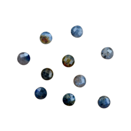 Dumortieriet Facet Coin Kralen (10 pcs)