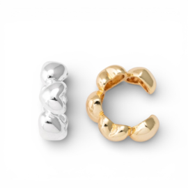Hartjes Ear Cuff - Silver Plated