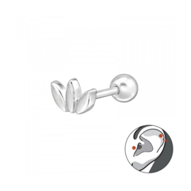 Leaf Piercing Sterling Silver