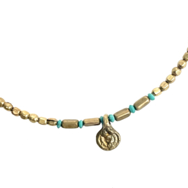 TRIBAL ANKLET TURQUOISE